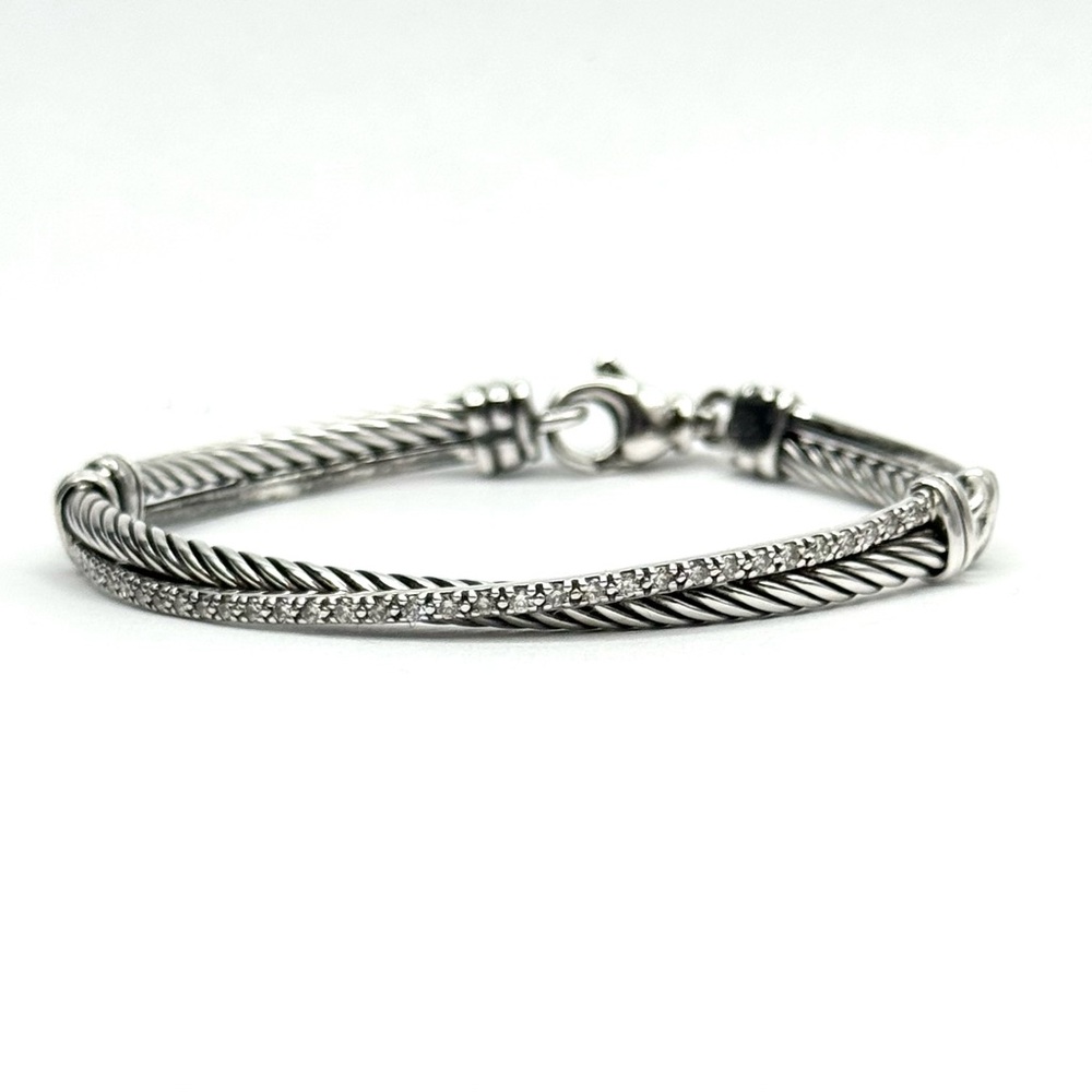 David Yurman Crossover Diamond Bracelet